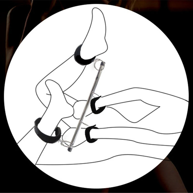 SPREAD THEM LEGS BABYGIRL-SPREADER BAR AND CUFFS SET.