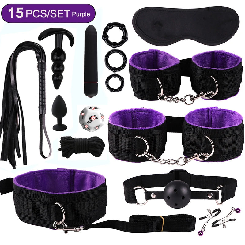 Handcuffs for Session with Erotic Accessories