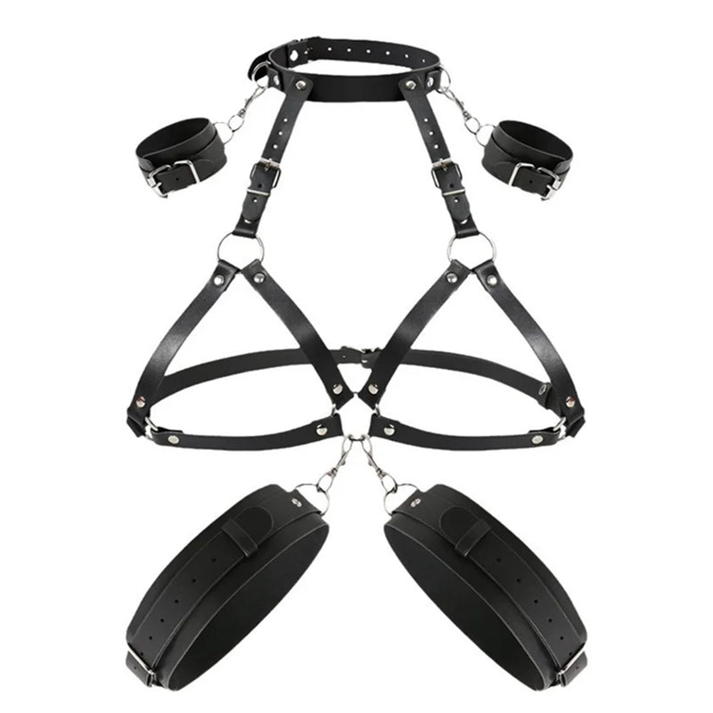 Full Body BDSM Bondage Restraint Harness – Adjustable Kit