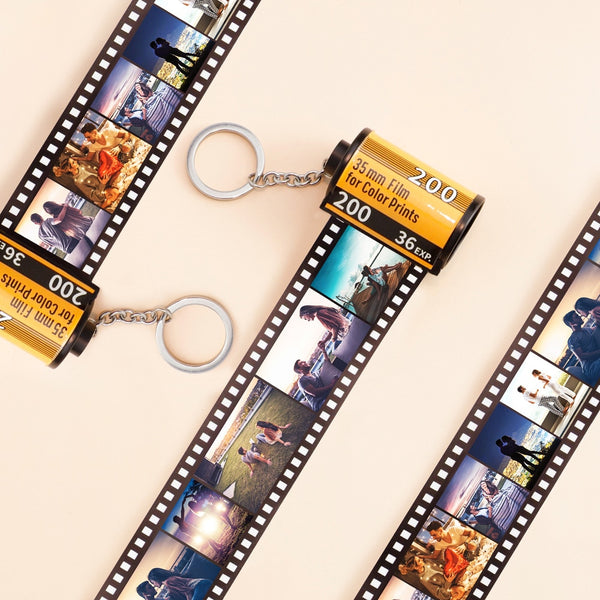 Custom Camera Roll Keychain Personalized Film Keychain