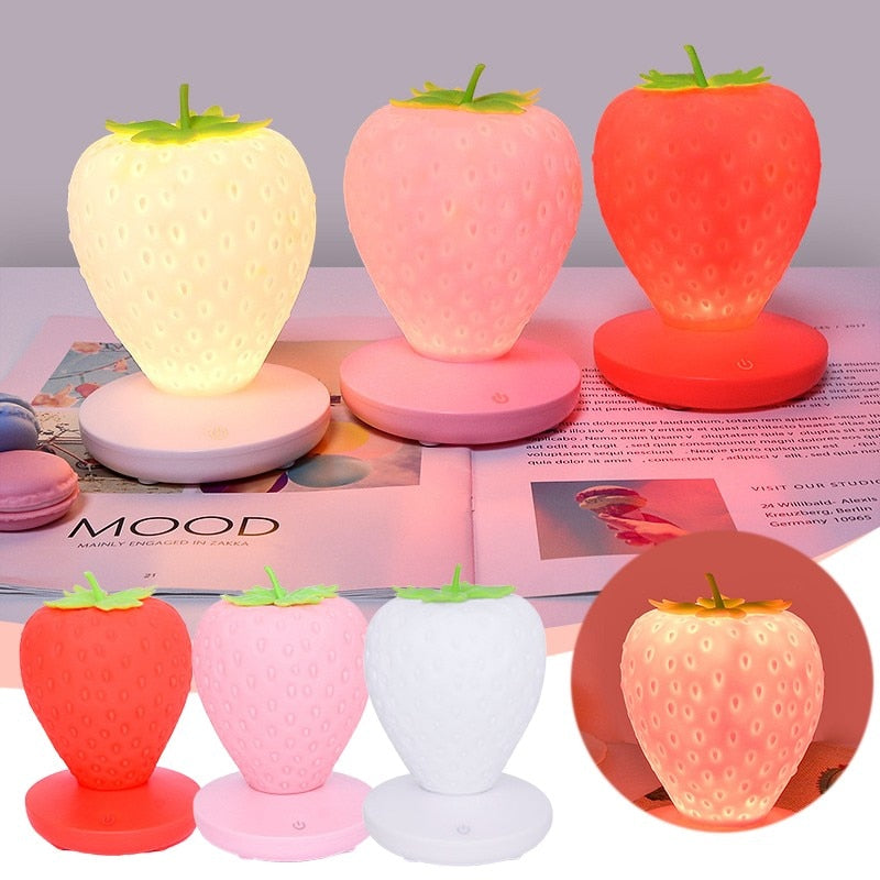 CUTE LED STRAWBERRY LAMP