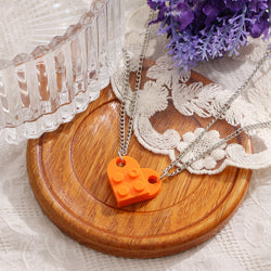 LEGO Heart Necklace